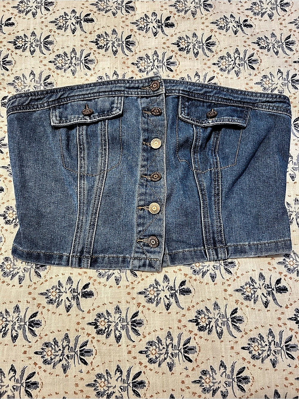 Sincerely Jues Denim tube top